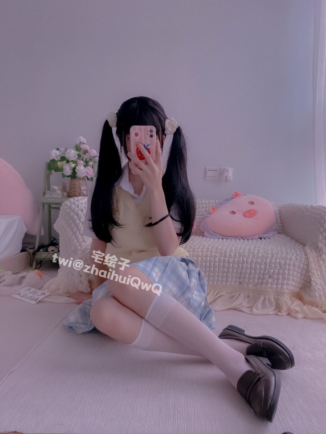 Coser@二阶堂 – JK白丝段袜