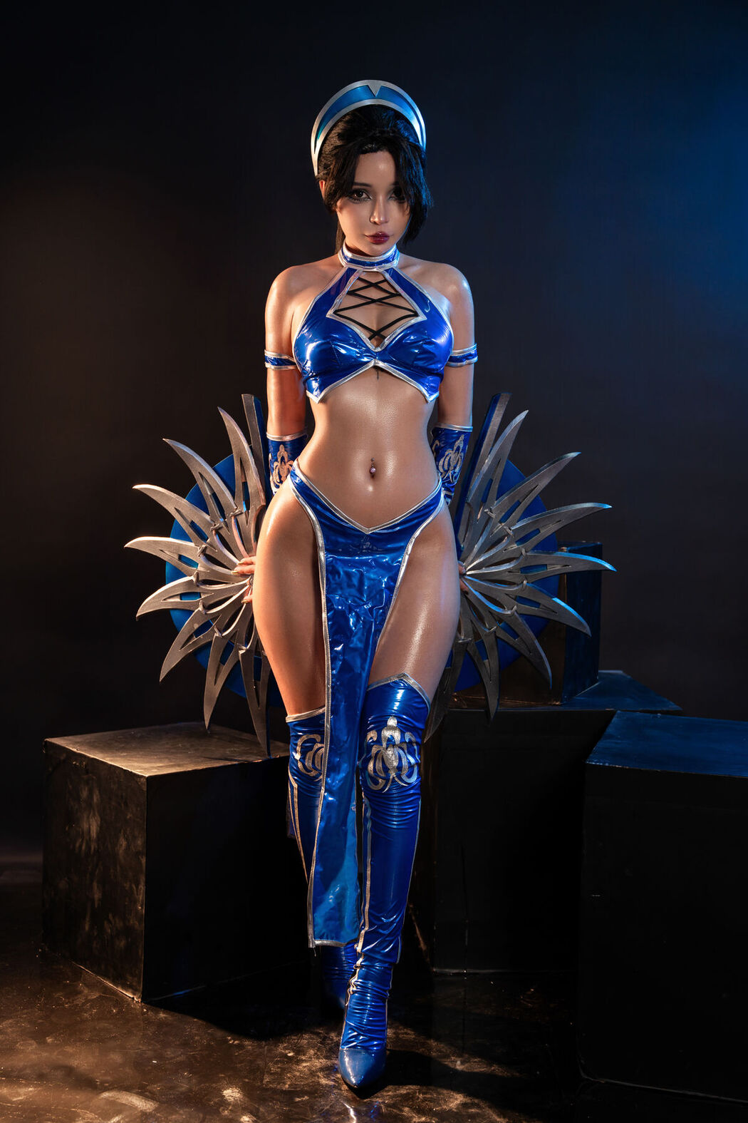 Coser@UmekoJ – Cosplay Kitana Mortal Kombat Part1