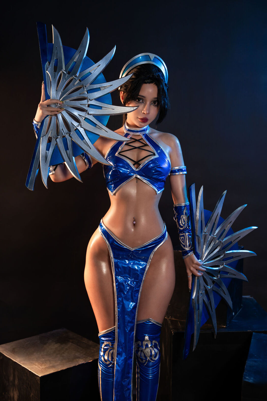 Coser@UmekoJ – Cosplay Kitana Mortal Kombat Part1