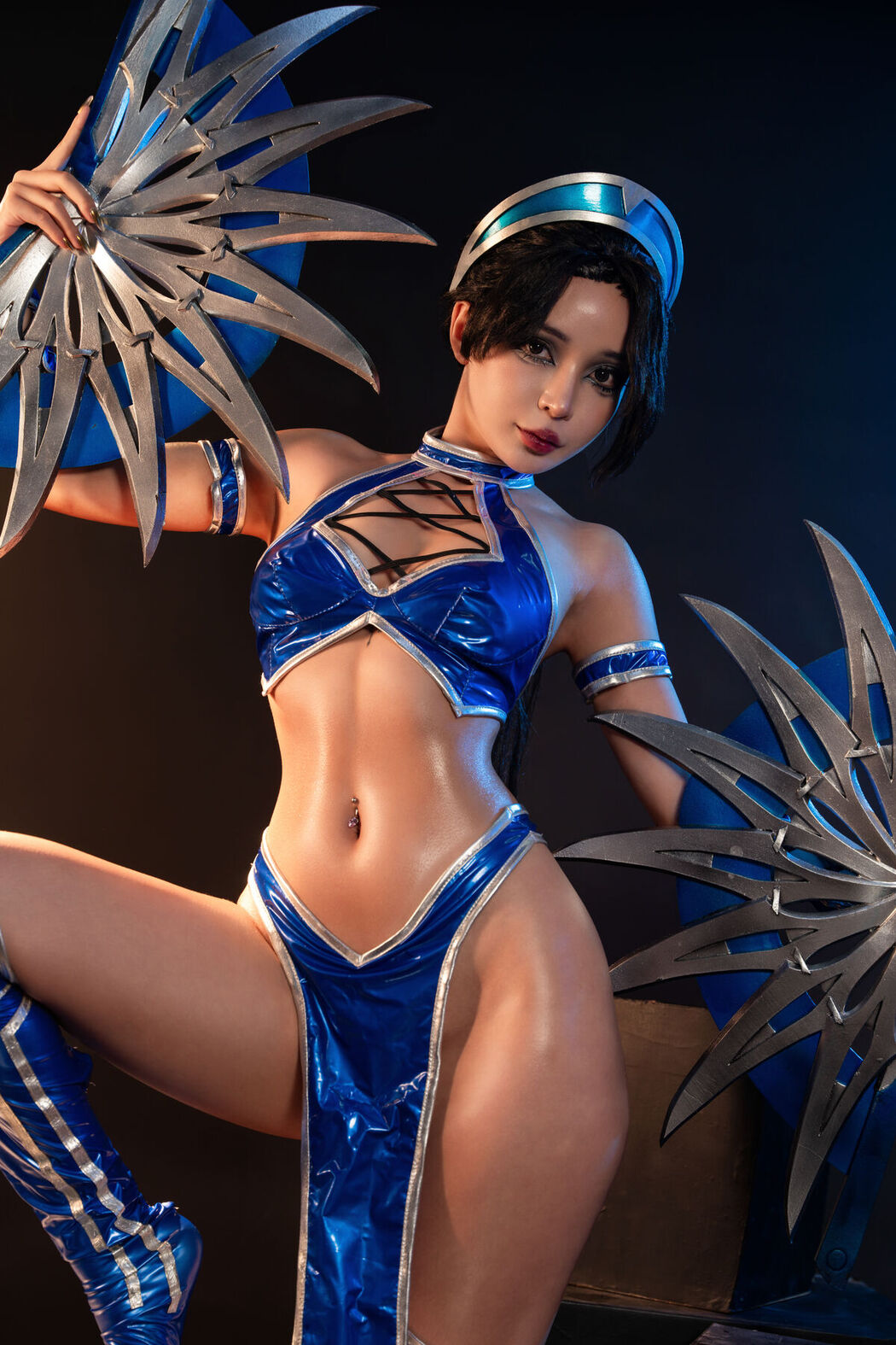 Coser@UmekoJ – Cosplay Kitana Mortal Kombat Part1