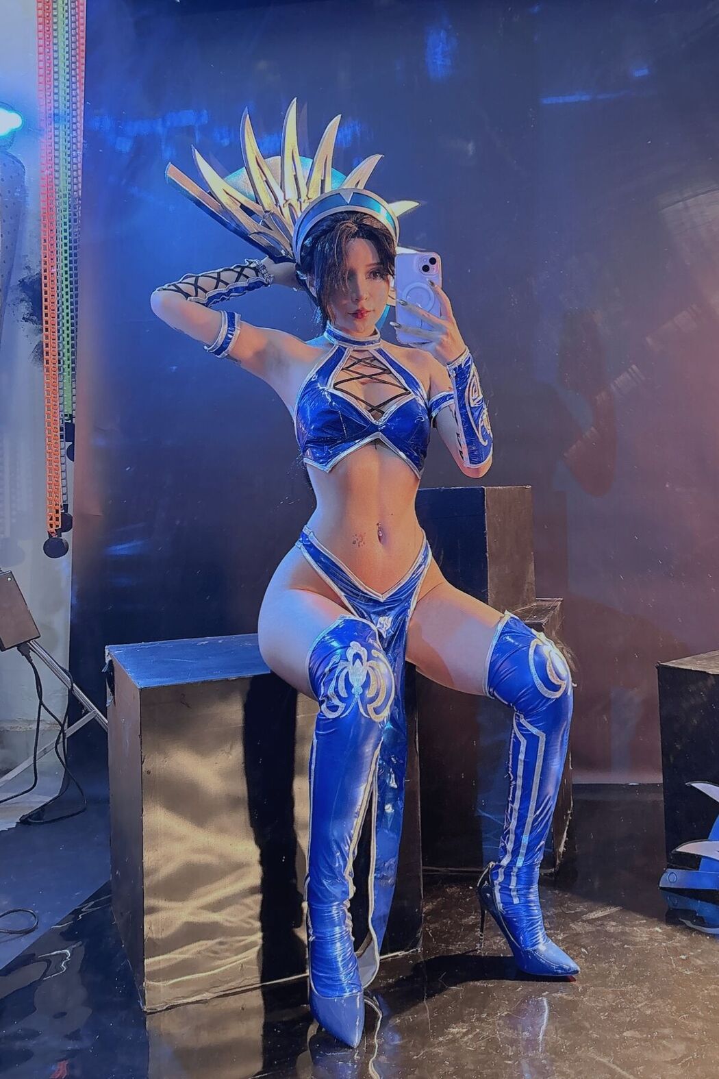 Coser@UmekoJ – Cosplay Kitana Mortal Kombat Part2