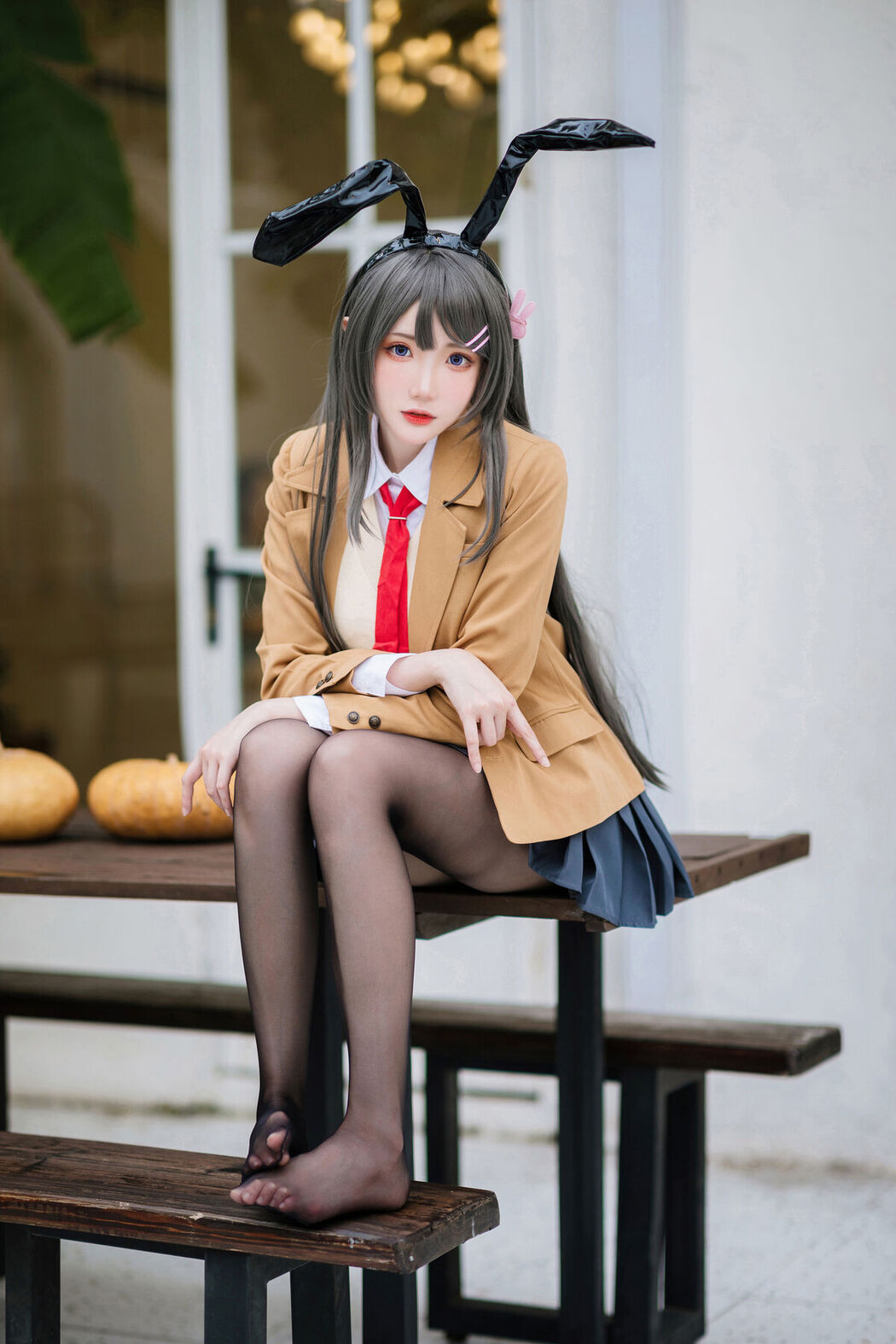 Coser@瓜希酱 – 樱岛麻衣 校服