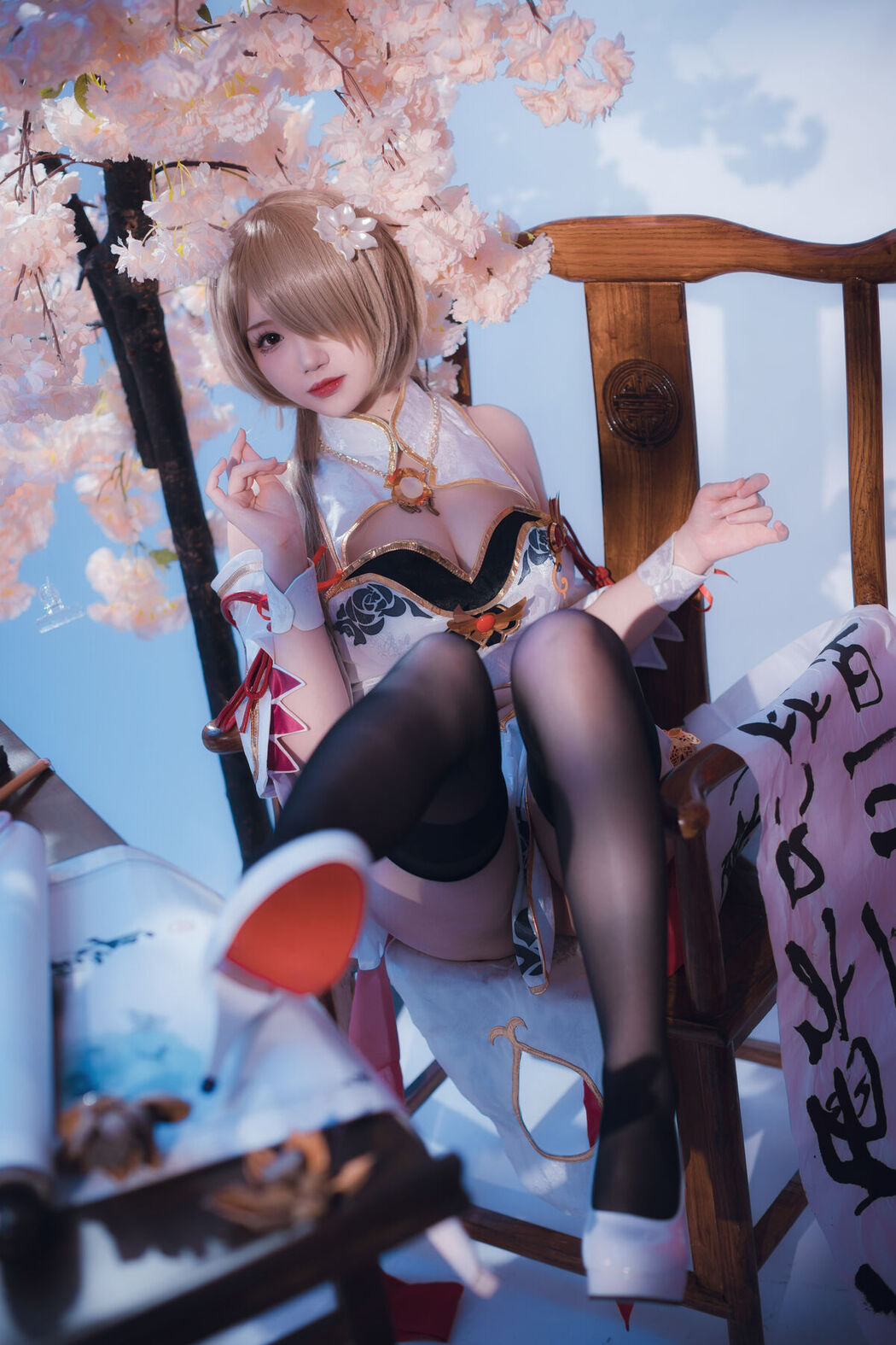 Coser@雪晴Astra 雪晴嘟嘟 – 崩坏3 丽塔·浣溪沙旗袍