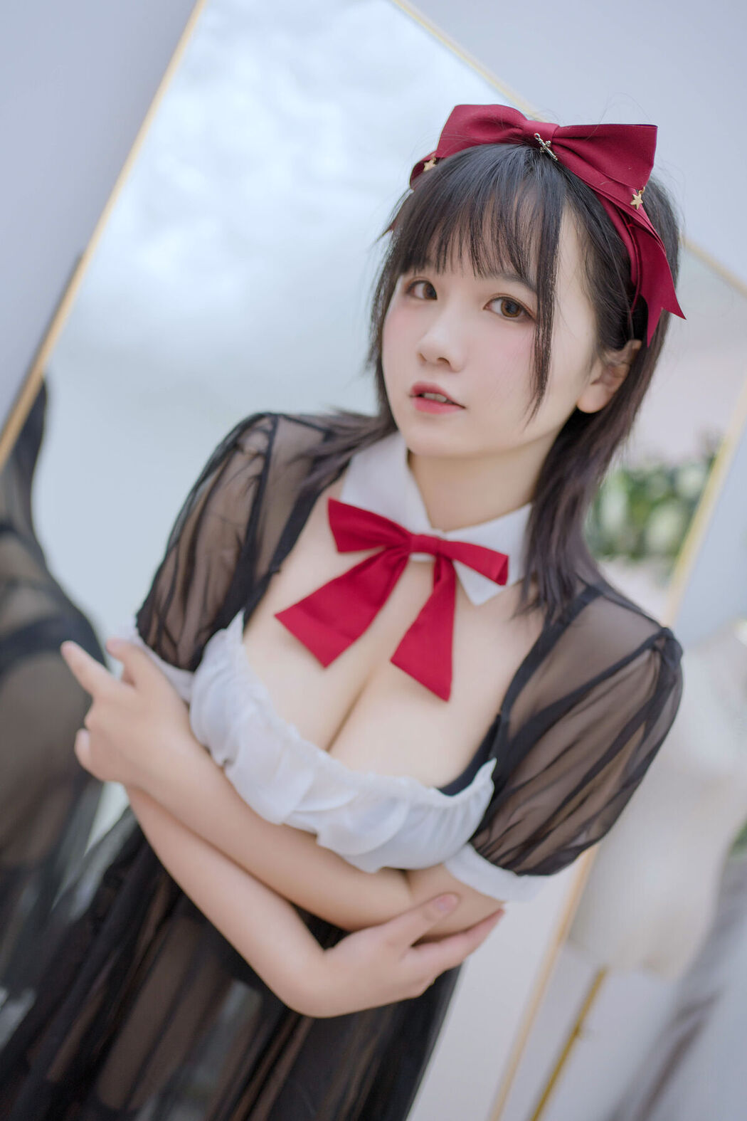 Coser@阿半今天很开心 – 透明女仆