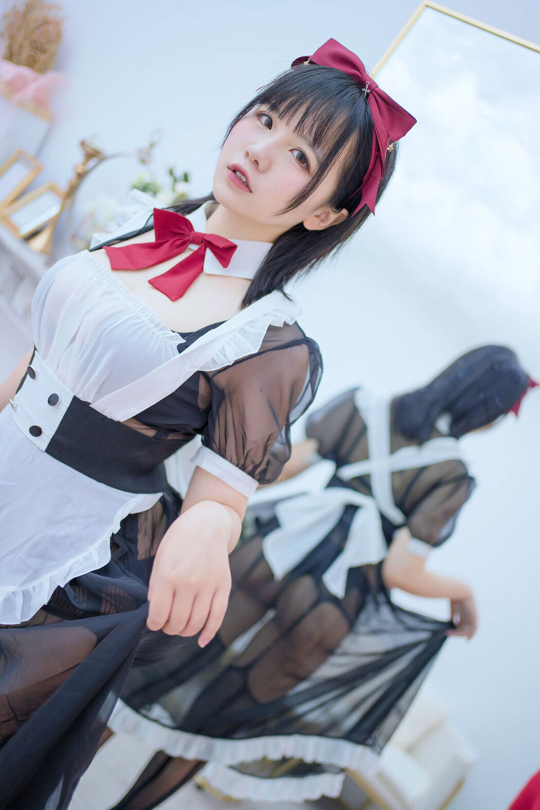 Coser@阿半今天很开心 – 透明女仆