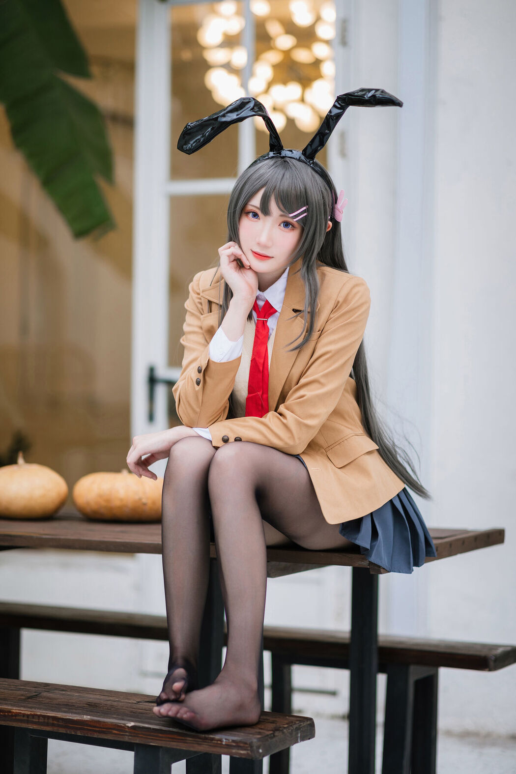 Coser@瓜希酱 – 樱岛麻衣 校服