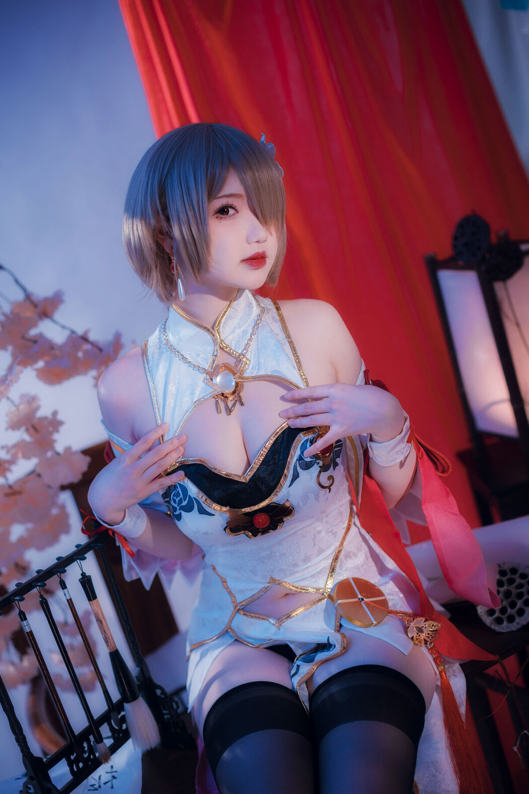 Coser@雪晴Astra 雪晴嘟嘟 – 崩坏3 丽塔·浣溪沙旗袍