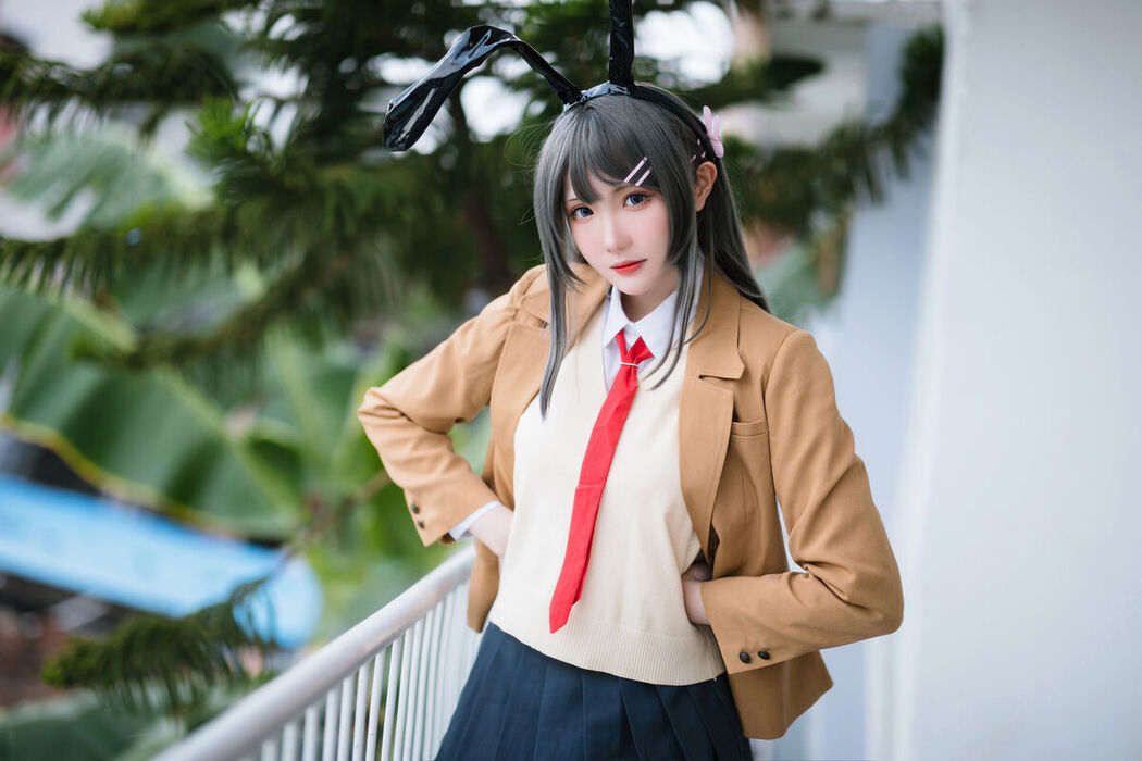 Coser@瓜希酱 – 樱岛麻衣 校服