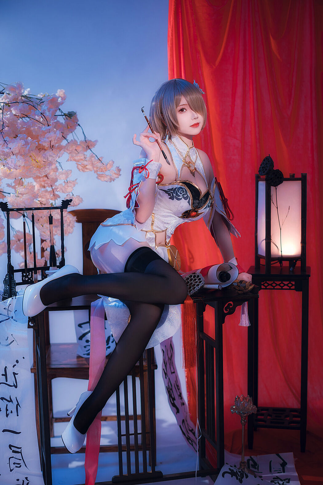 Coser@雪晴Astra 雪晴嘟嘟 – 崩坏3 丽塔·浣溪沙旗袍