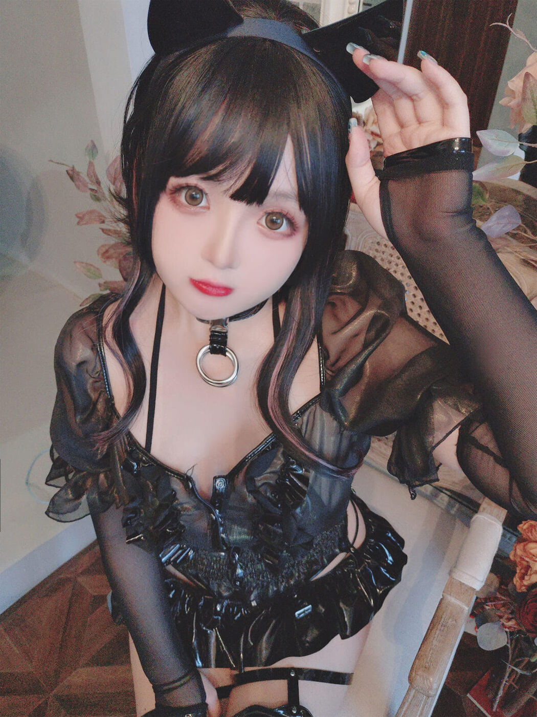 Coser@日奈娇 – 皮衣系列 猫猫领域 Part1