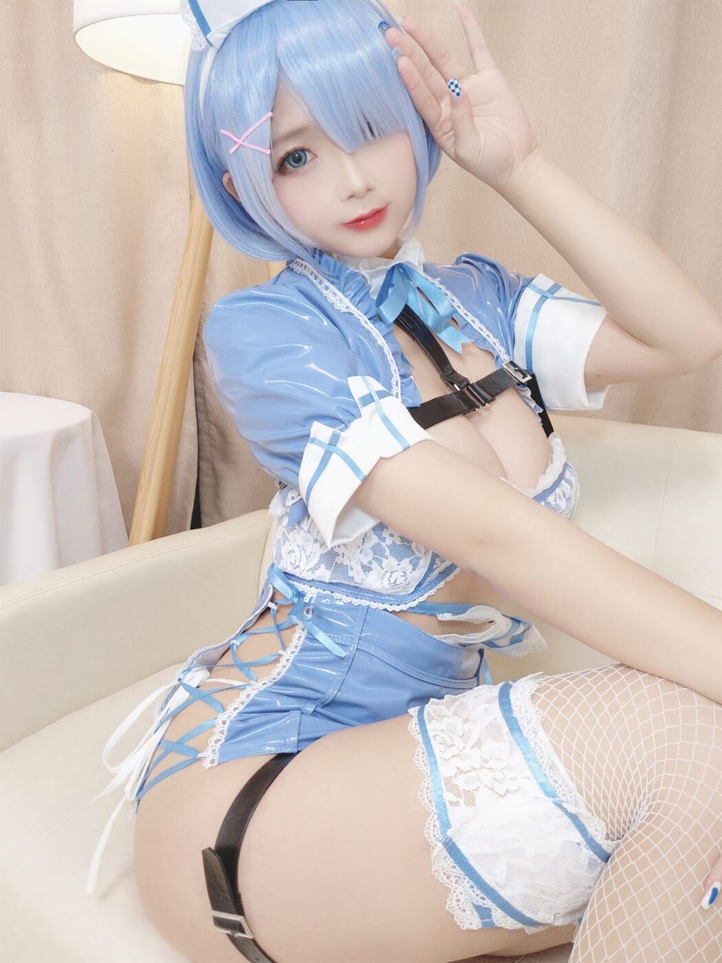 Coser@日奈娇 – 蕾姆蓝色护士