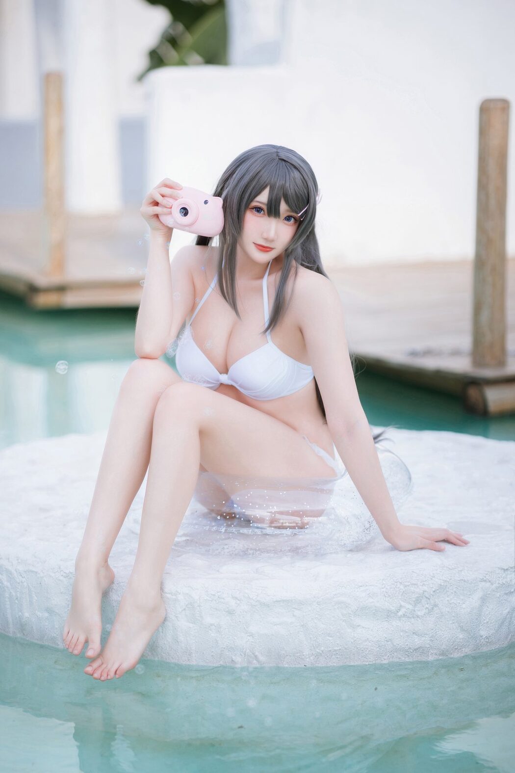 Coser@瓜希酱 – 樱岛麻衣 – 泳装