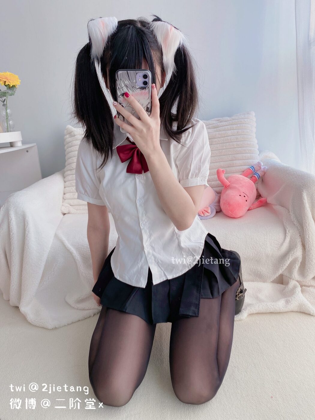 Coser@二阶堂 – 猫儿黑丝 Part1