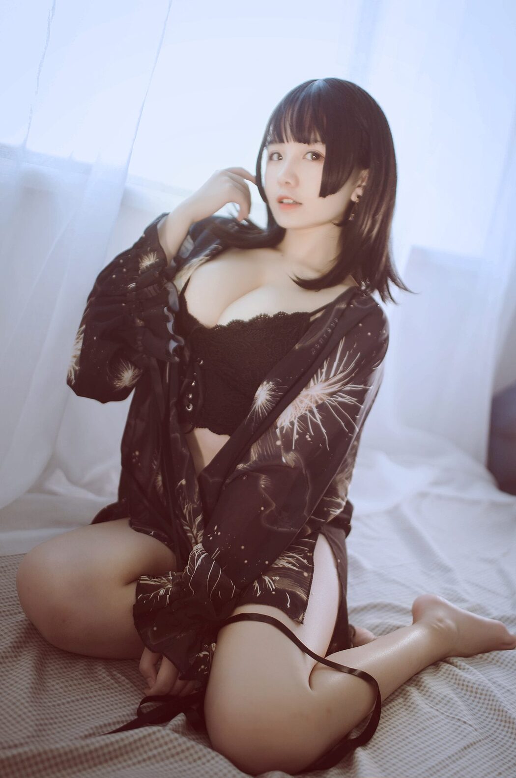 Coser@阿半今天很开心 – 黑色吊带