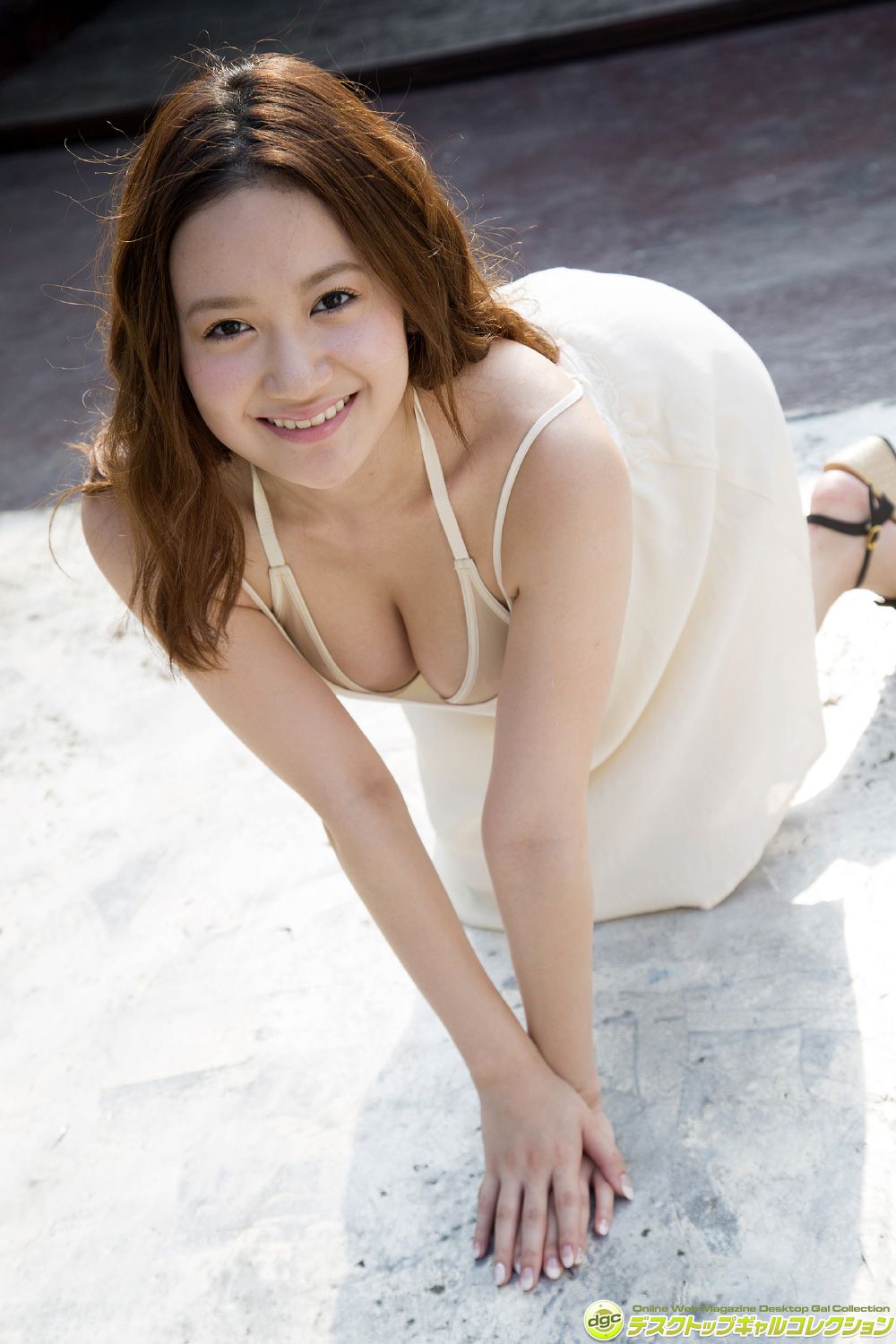 Yume Hazuki / Yume Hazuki << White and transparent skin and marshmallow G cup! >> [DGC] NO.1198
