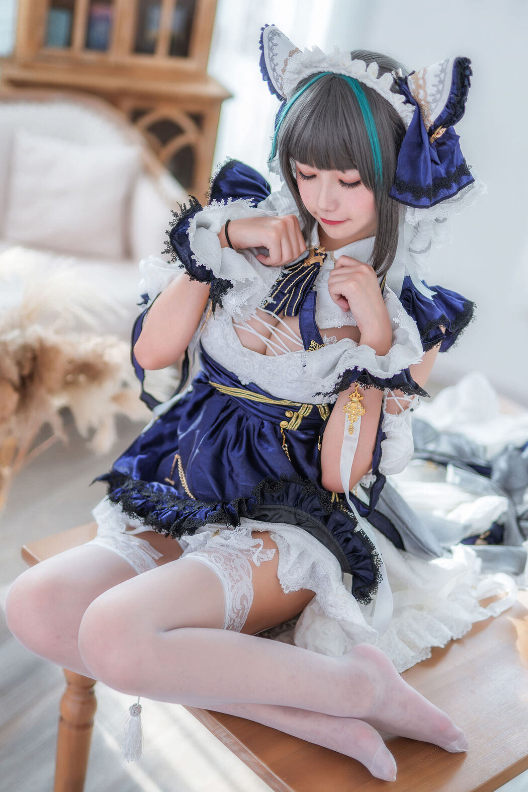 [Internet celebrity COSER photo] Weibo girl Momoko Kwai Kwai - Cheshire