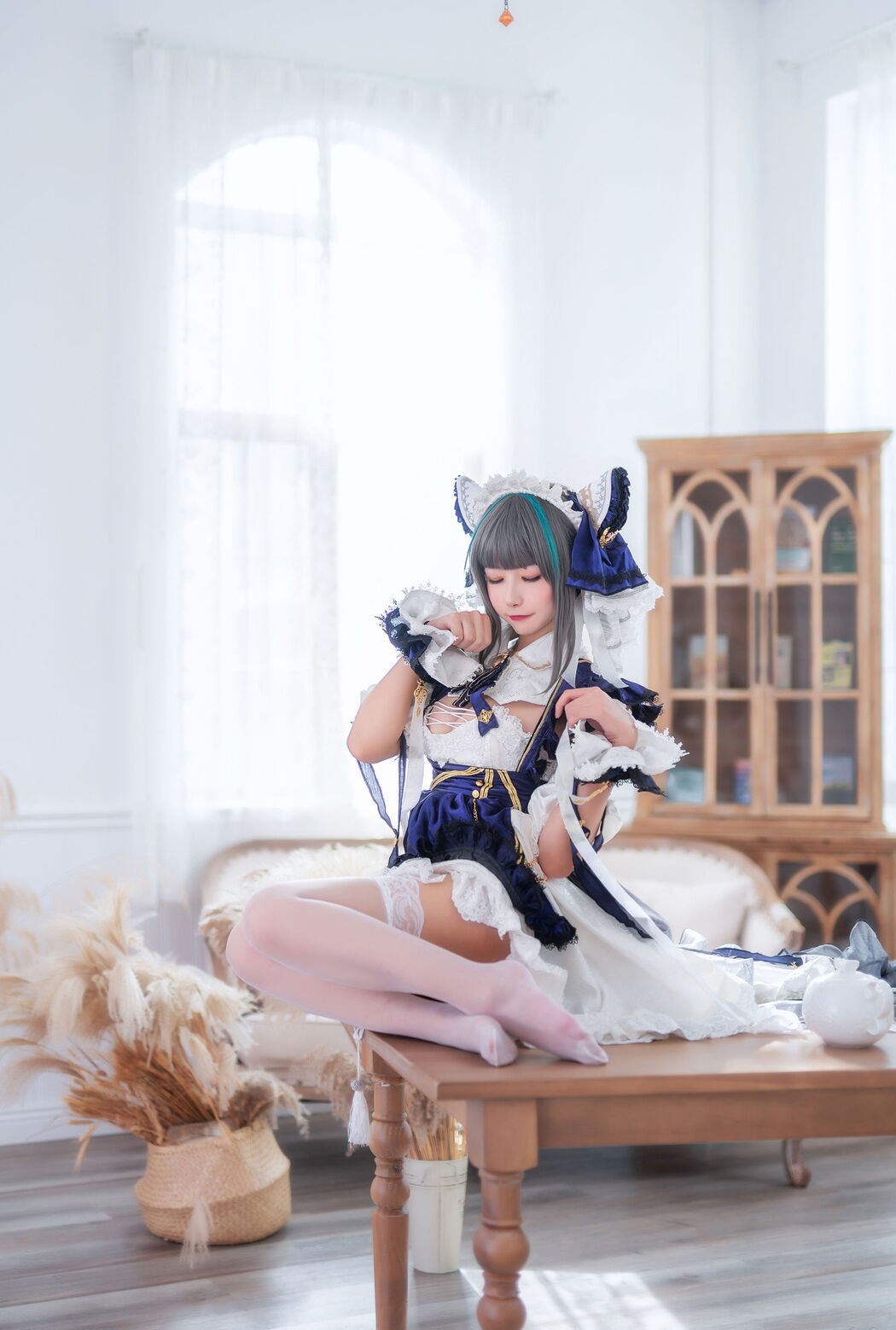 [Internet celebrity COSER photo] Weibo girl Momoko Kwai Kwai - Cheshire