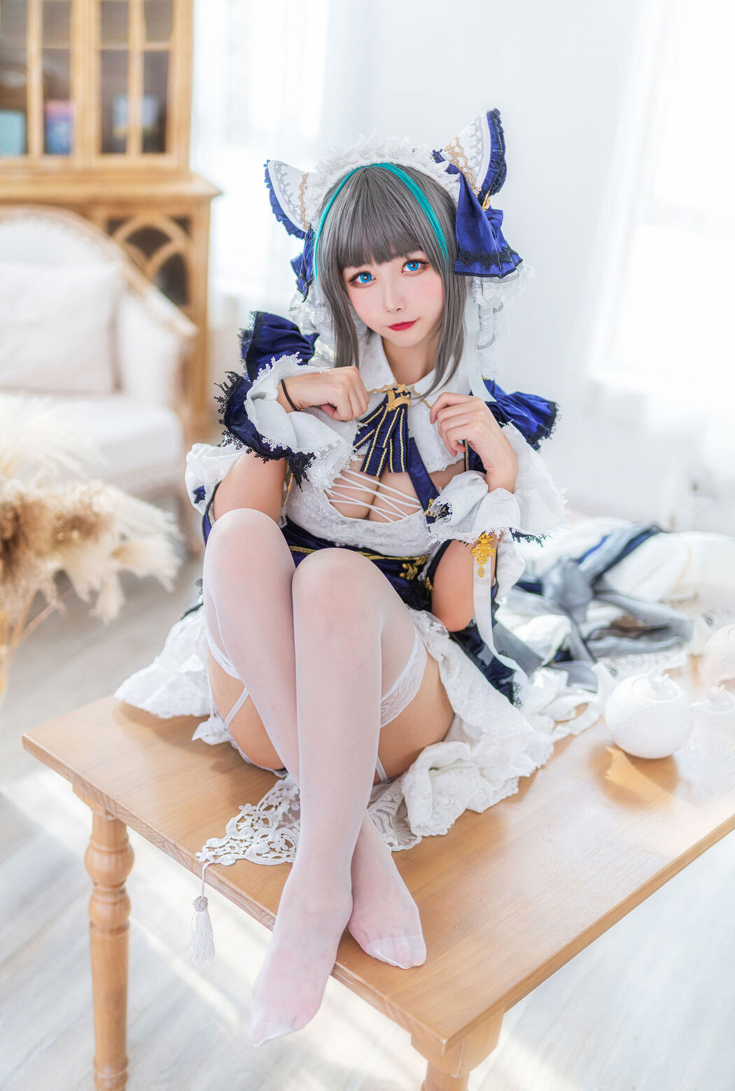 [Internet celebrity COSER photo] Weibo girl Momoko Kwai Kwai - Cheshire