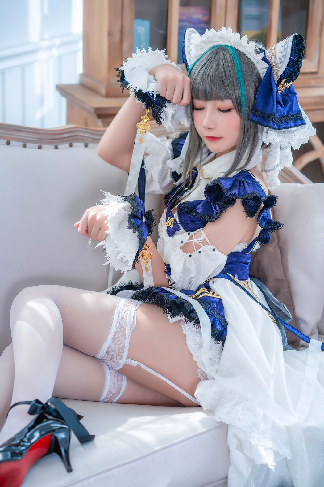 [Internet celebrity COSER photo] Weibo girl Momoko Kwai Kwai - Cheshire Cover Photo