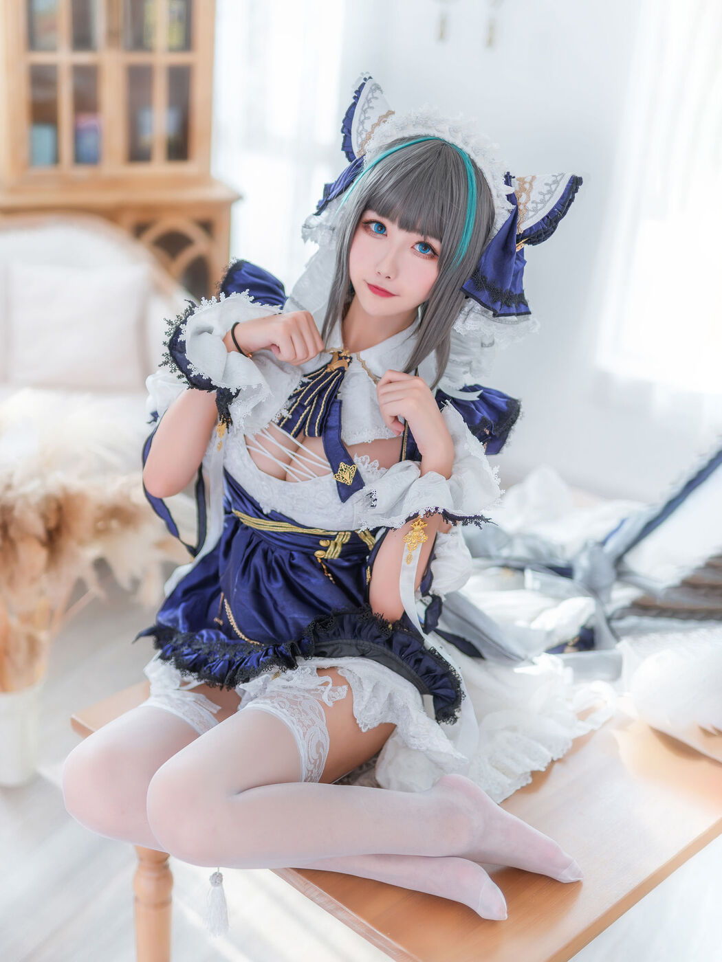 [Internet celebrity COSER photo] Weibo girl Momoko Kwai Kwai - Cheshire