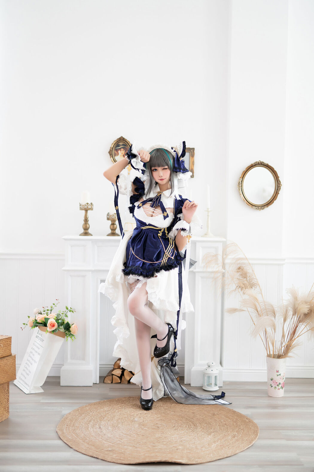 [Internet celebrity COSER photo] Weibo girl Momoko Kwai Kwai - Cheshire