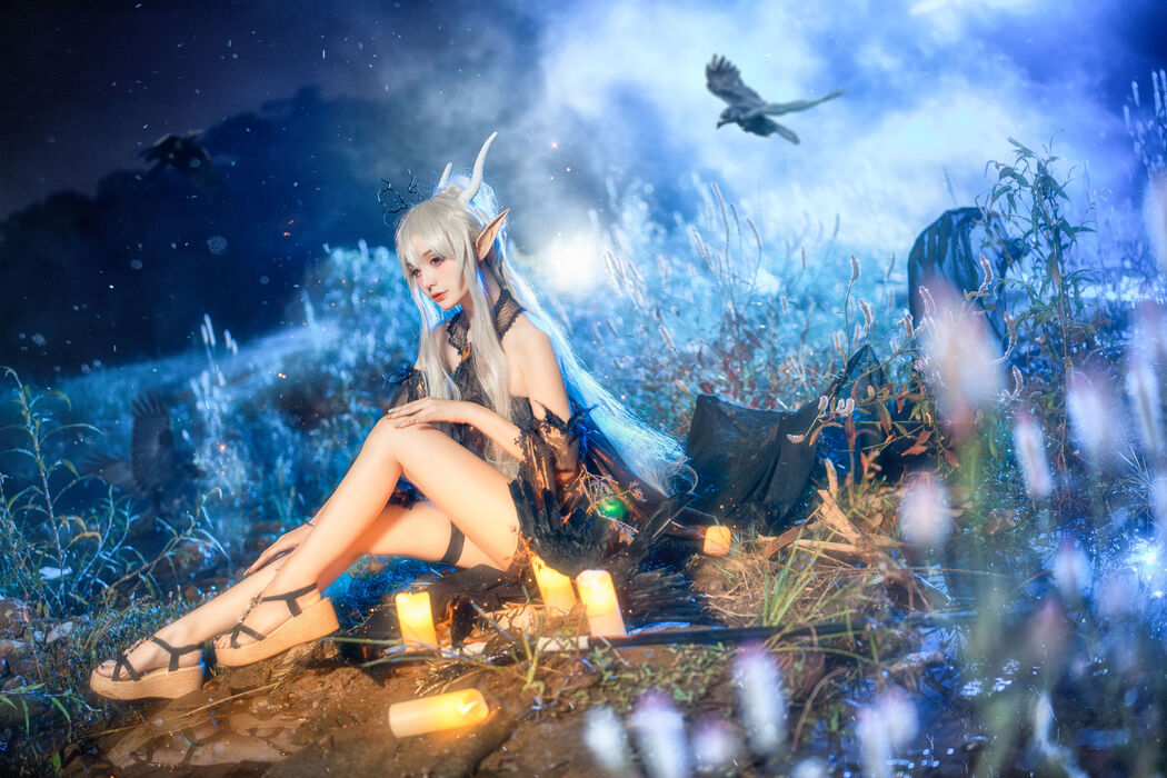[Internet celebrity COSER photo] COS girl Xianjiu Airi - Shining quiet midnight