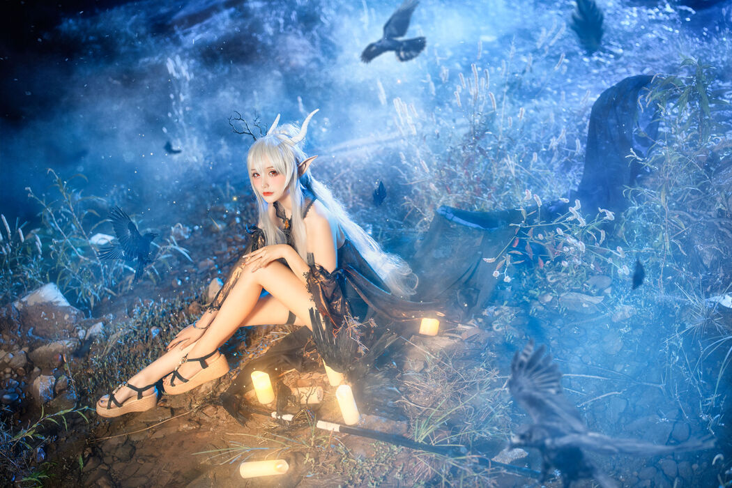 [Internet celebrity COSER photo] COS girl Xianjiu Airi - Shining quiet midnight