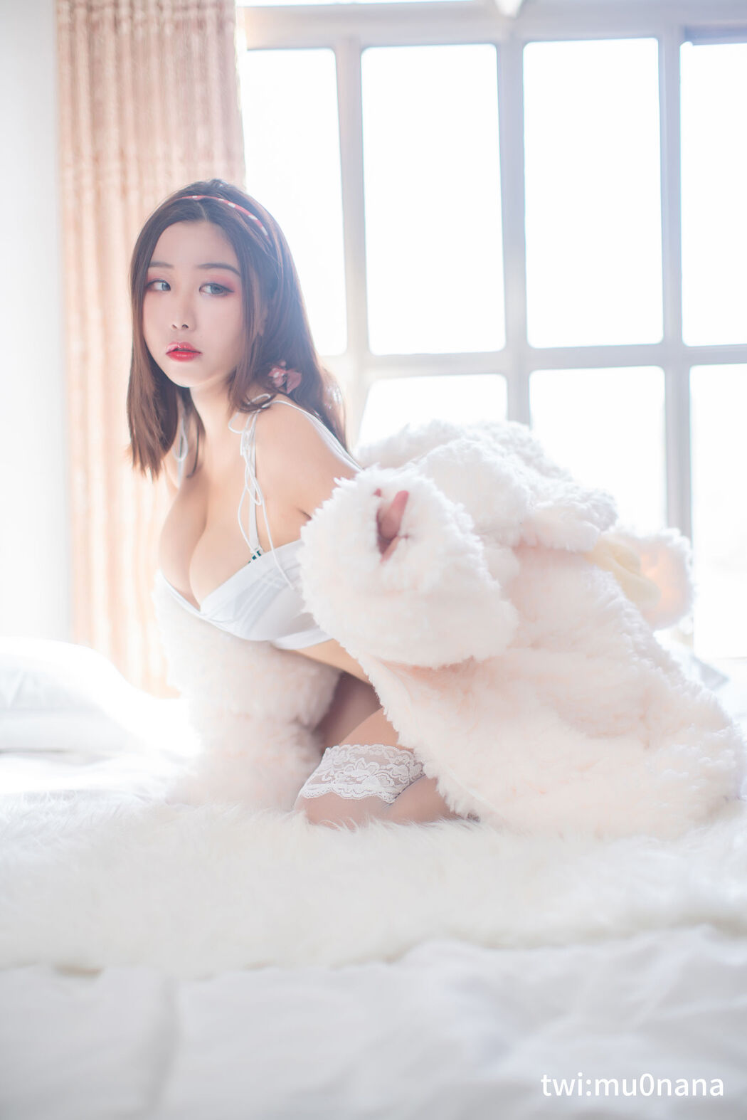 [Internet celebrity COSER photo] Anime blogger Mu Ling Mu0 - Hot Spring 1