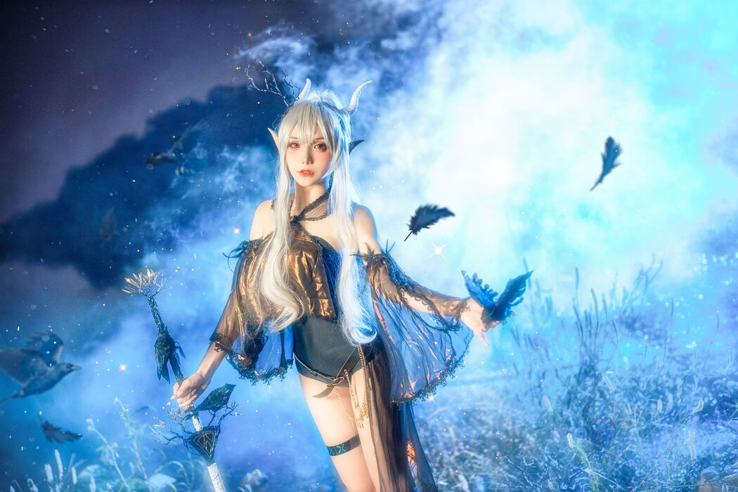 [Internet celebrity COSER photo] COS girl Xianjiu Airi - Shining quiet midnight