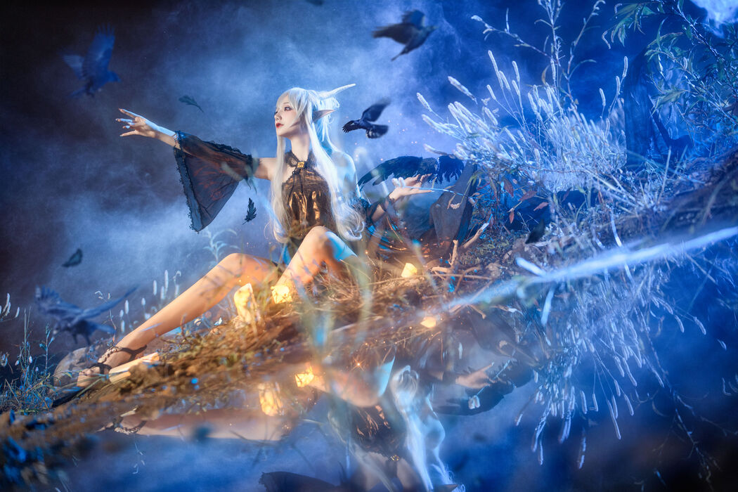 [Internet celebrity COSER photo] COS girl Xianjiu Airi - Shining quiet midnight