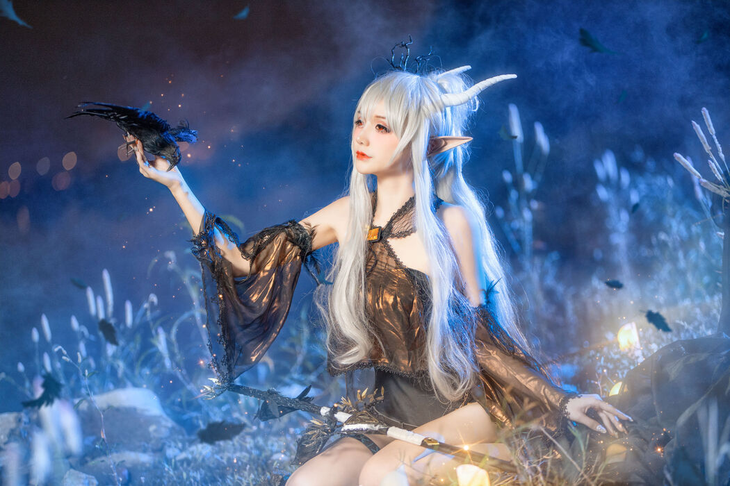 [Internet celebrity COSER photo] COS girl Xianjiu Airi - Shining quiet midnight