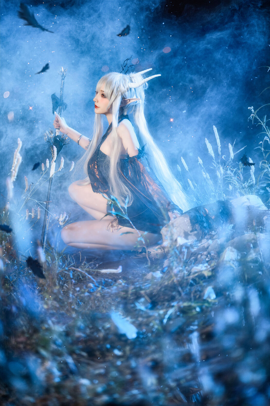 [Internet celebrity COSER photo] COS girl Xianjiu Airi - Shining quiet midnight