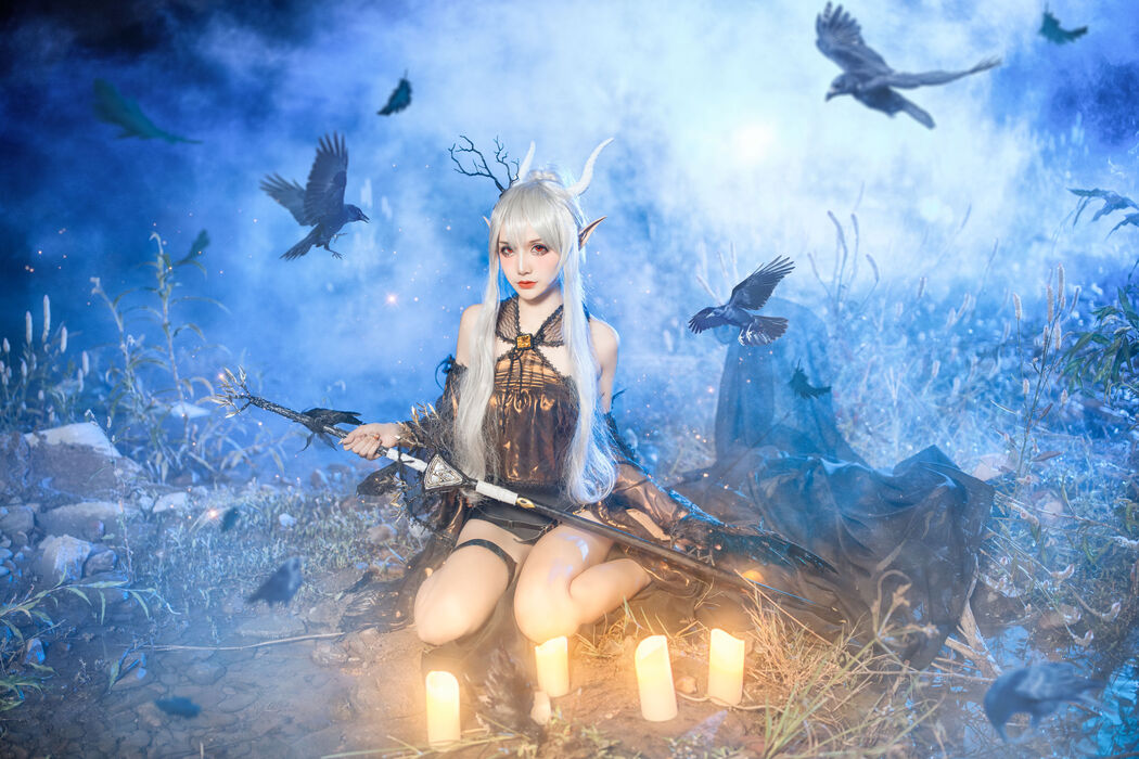 [Internet celebrity COSER photo] COS girl Xianjiu Airi - Shining quiet midnight