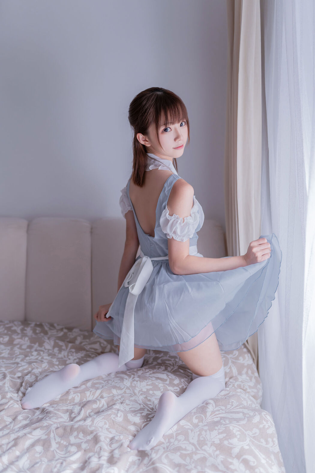 [Net Red COSER Photo] Anime blogger Kitaro_ Kitaro - White Love Maid