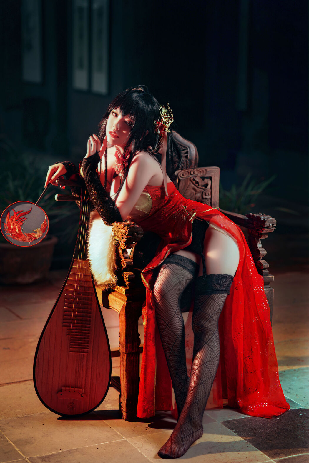 [Net Red COSER Photo] Half and Half Son - Dafeng Cheongsam