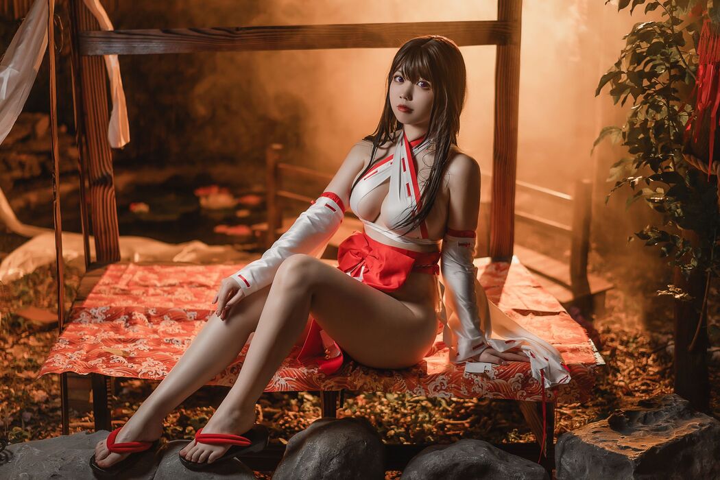 [Net Red COSER Photo] Ah Riri_Ganlory - Rope and Miko