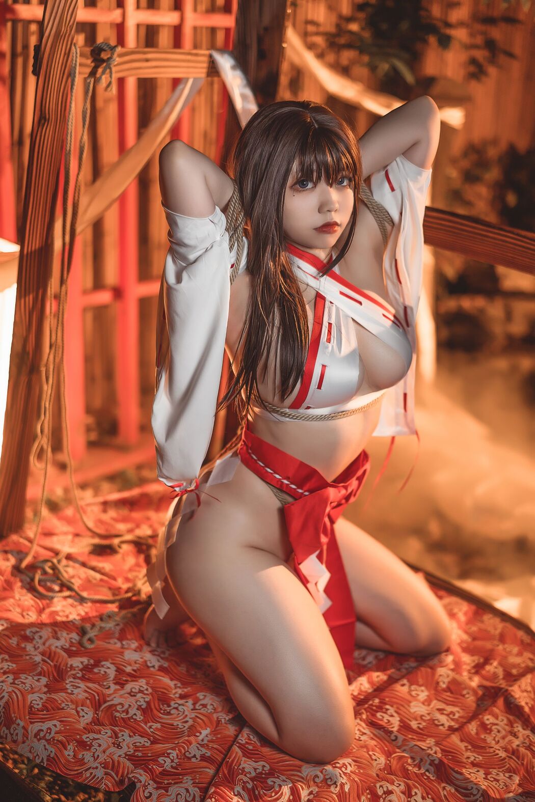 [Net Red COSER Photo] Ah Riri_Ganlory - Rope and Miko