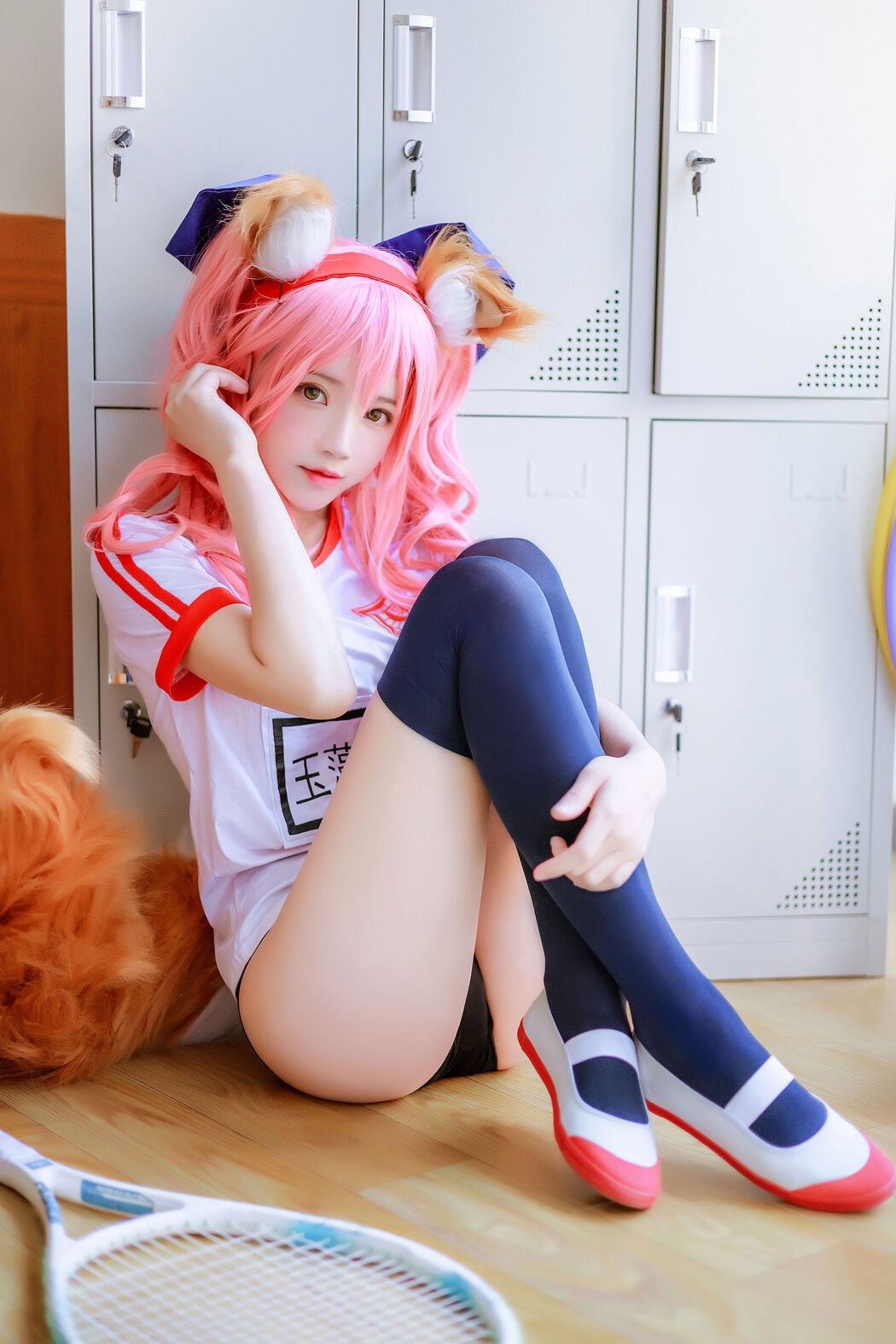 [Net Red COSER Photo] Cherry Peach Meow - Tamamo former gym suit