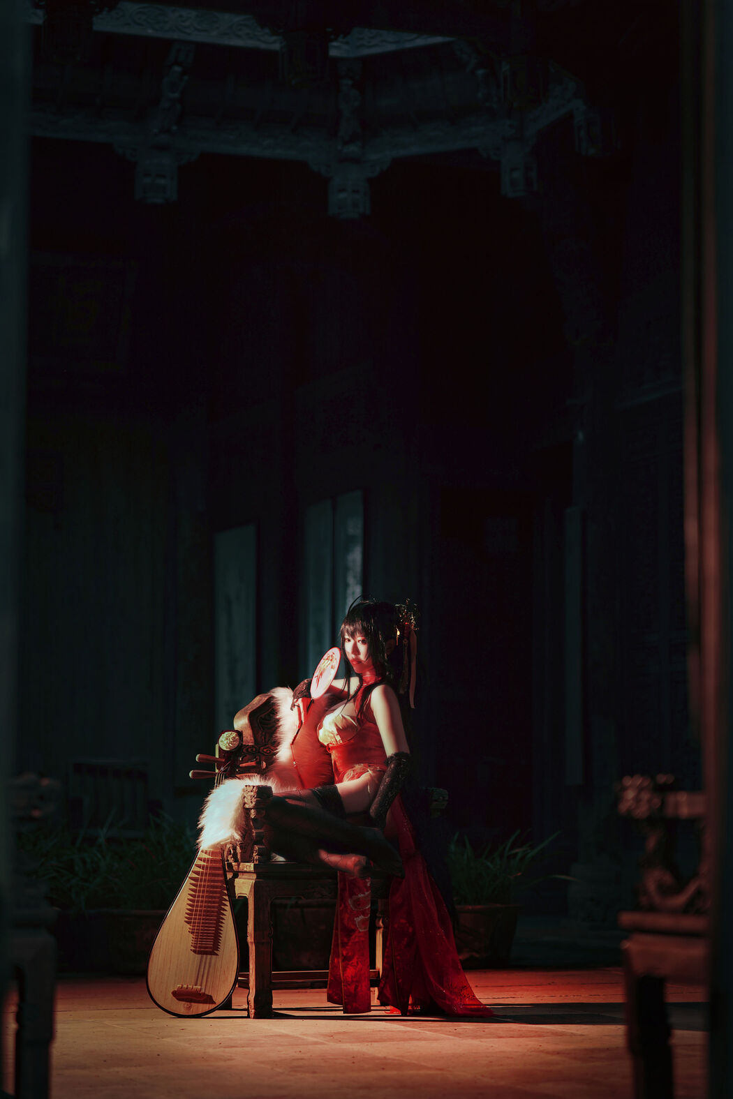 [Net Red COSER Photo] Half and Half Son - Dafeng Cheongsam