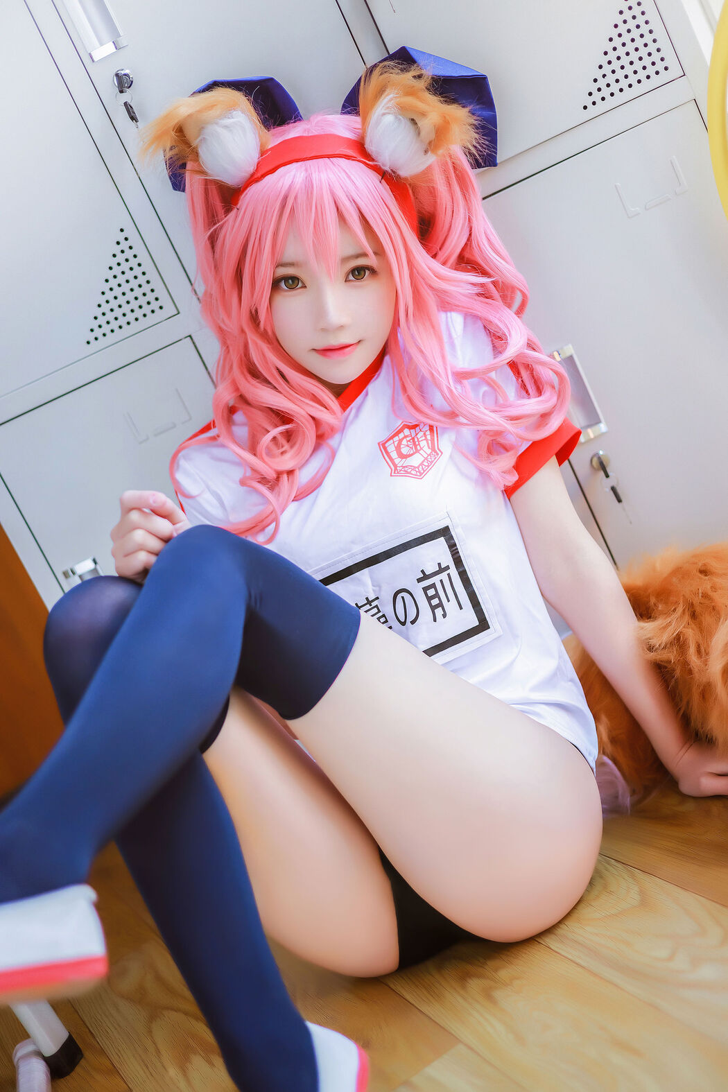 [Net Red COSER Photo] Cherry Peach Meow - Tamamo former gym suit