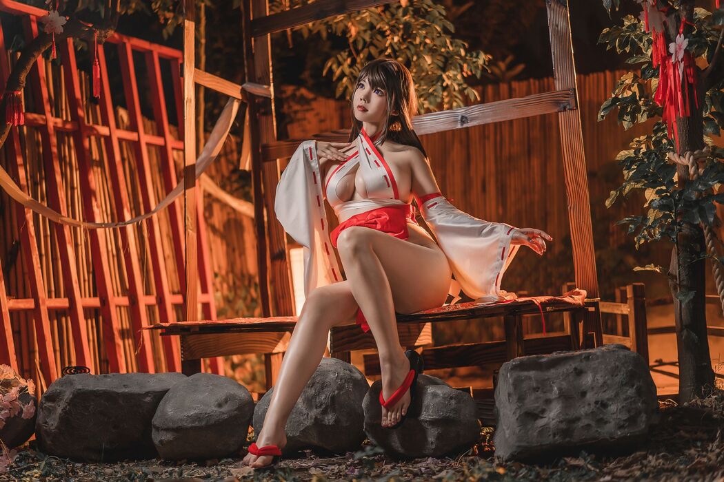 [Net Red COSER Photo] Ah Riri_Ganlory - Rope and Miko