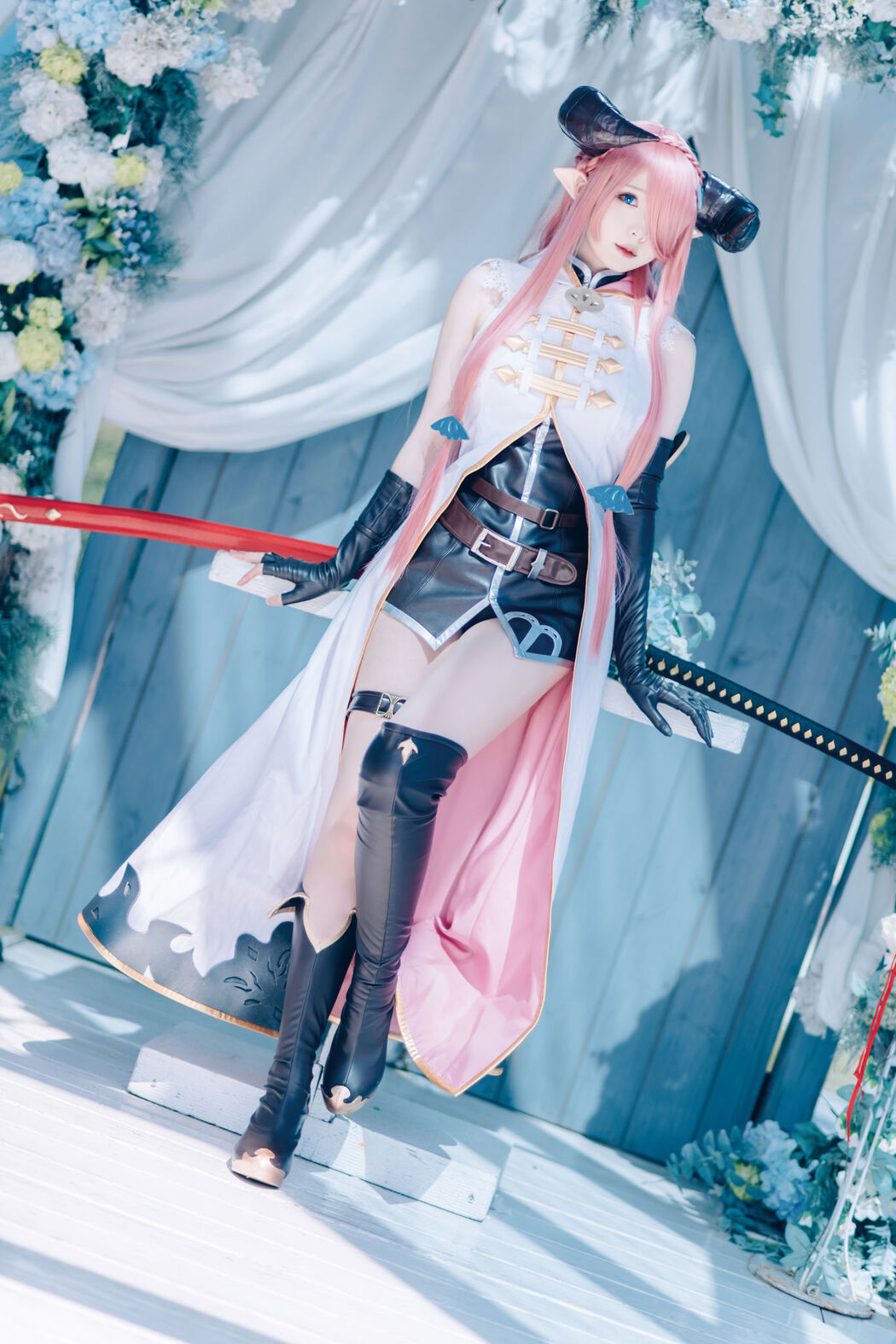 [Internet celebrity COSER photo] Weibo girl Zhishuangyue shimo - Granblue Fantasy Narmea