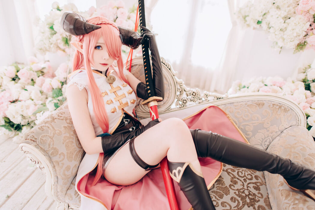 [Internet celebrity COSER photo] Weibo girl Zhishuangyue shimo - Granblue Fantasy Narmea