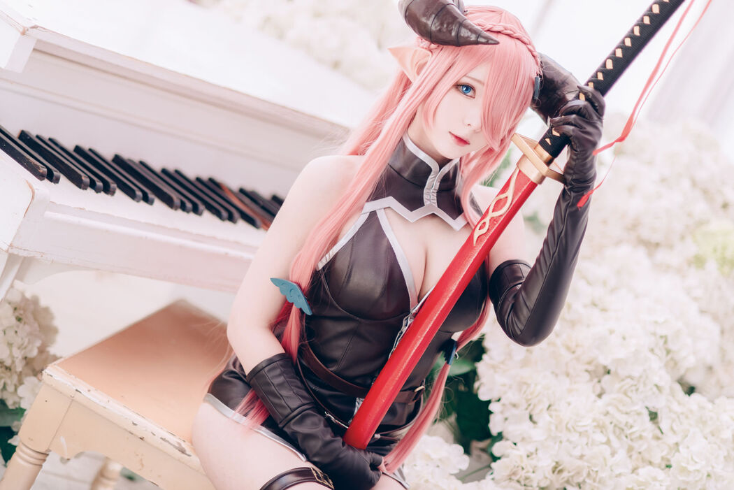 [Internet celebrity COSER photo] Weibo girl Zhishuangyue shimo - Granblue Fantasy Narmea