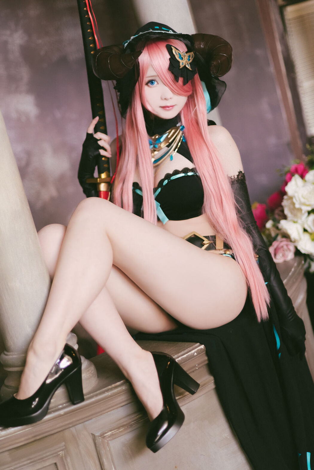 [Internet celebrity COSER photo] Weibo girl Zhishuangyue shimo - Granblue Fantasy Narmea