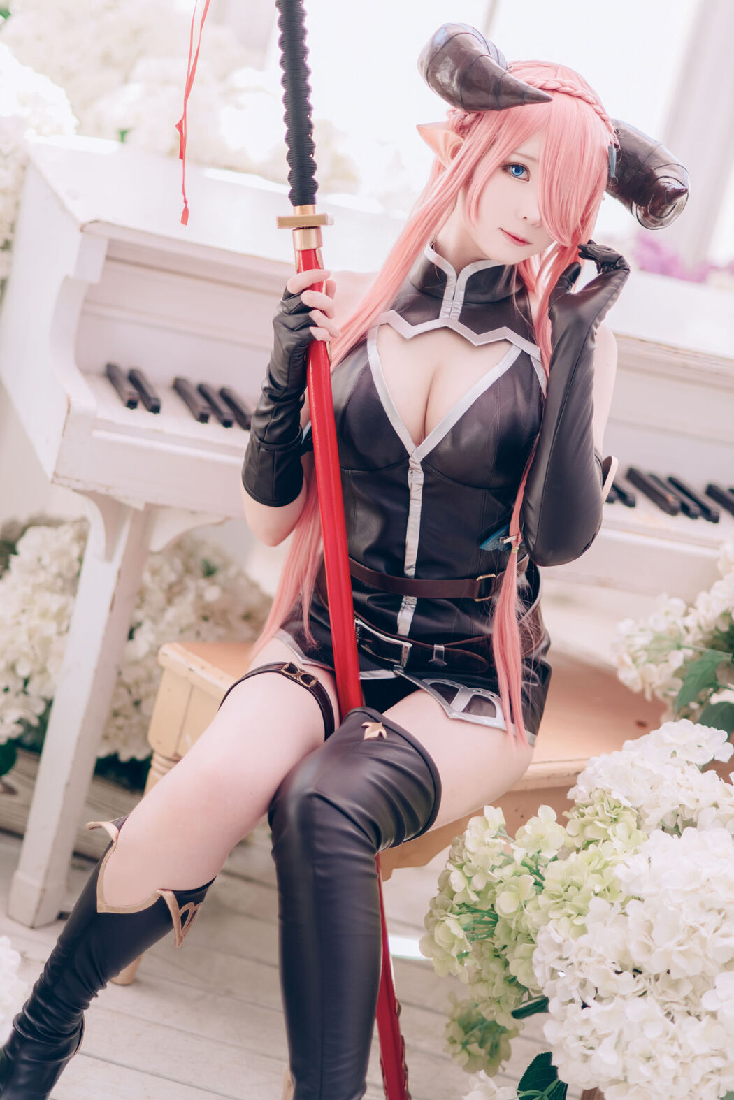 [Internet celebrity COSER photo] Weibo girl Zhishuangyue shimo - Granblue Fantasy Narmea