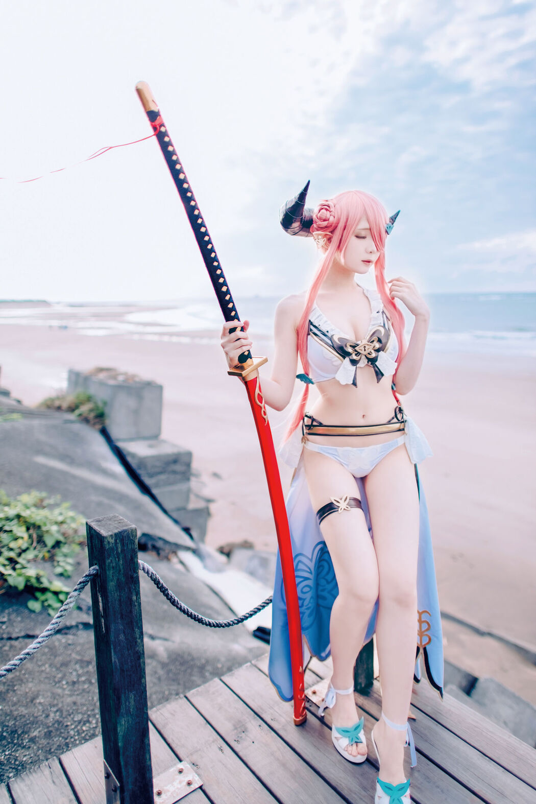 [Internet celebrity COSER photo] Weibo girl Zhishuangyue shimo - Granblue Fantasy Narmea