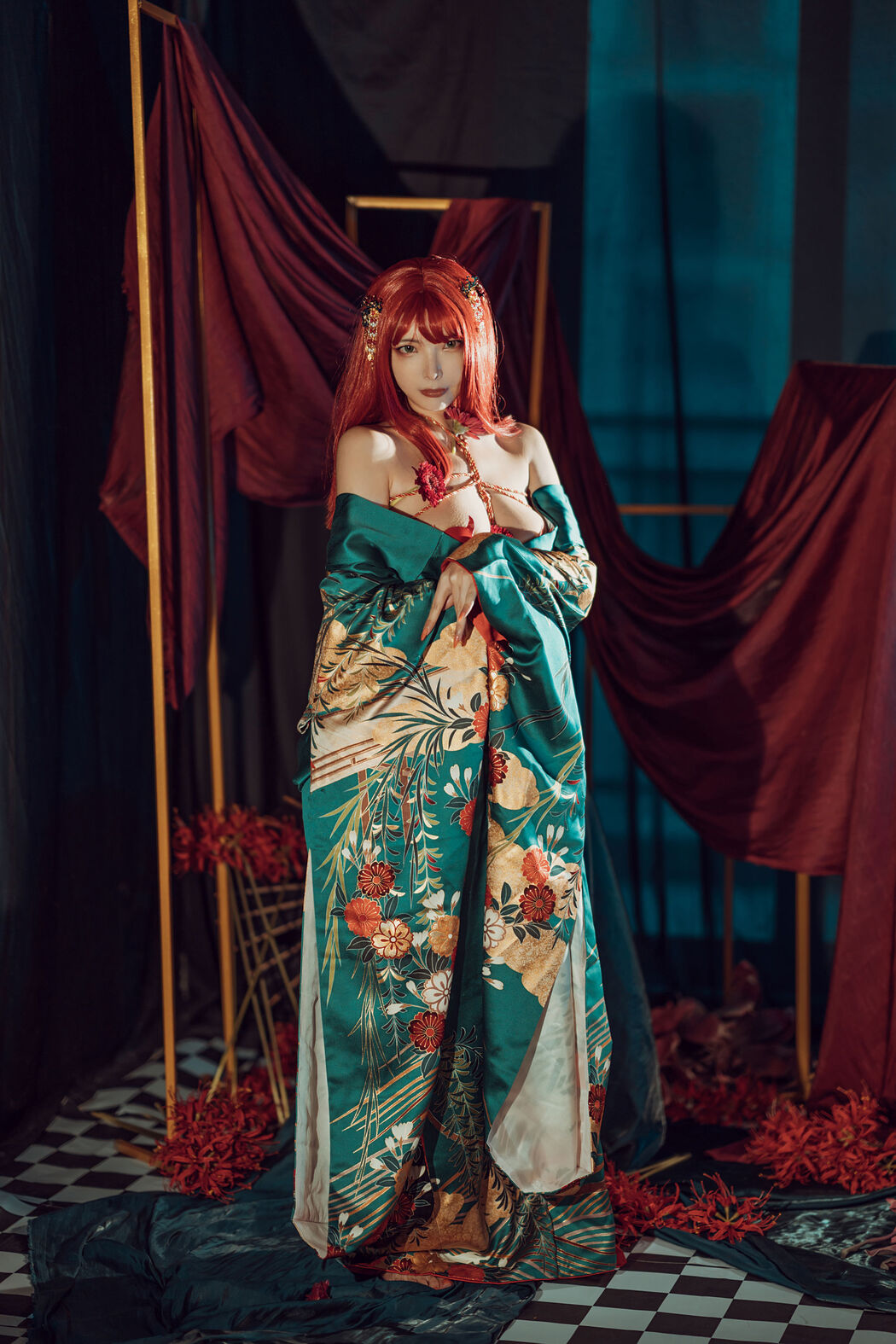 [Net Red COSER Photo] Autumn and Corgi (Xia Xiaoqiu Qiuqiu) - Kimono