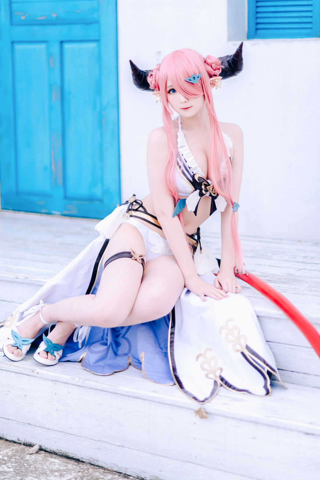 [Internet celebrity COSER photo] Weibo girl Zhishuangyue shimo - Granblue Fantasy Narmea