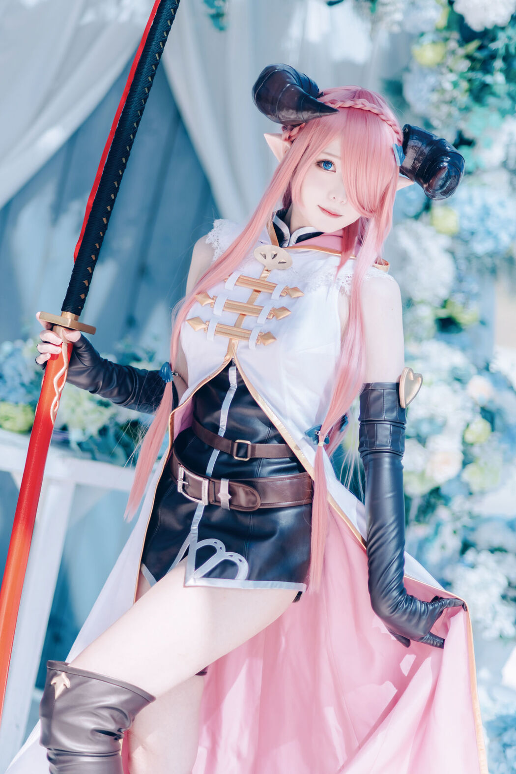 [Internet celebrity COSER photo] Weibo girl Zhishuangyue shimo - Granblue Fantasy Narmea